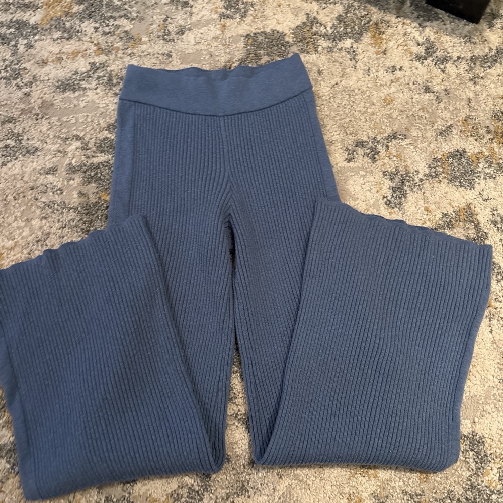 Aerie Women’s Ribbed Leggings in Blue